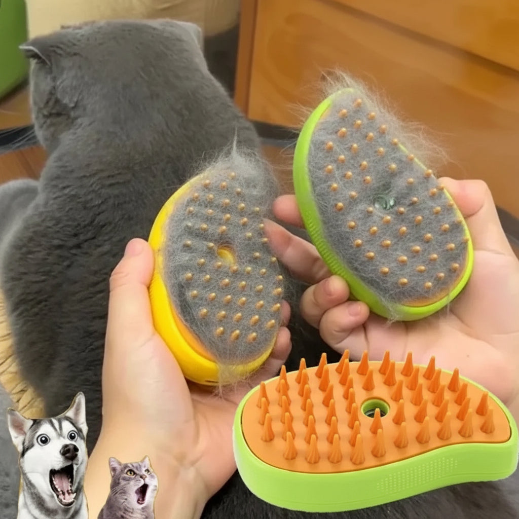 Cat Dog Steamy Brush Steam Brush Electric Sprayer for Massage Pet Grooming Tool Shedding 3 in 1 Electric Sprays Massage Combs