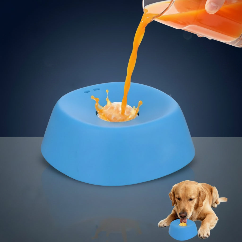 Liquid Slow Dog Bowls Anti-Slip Ball-Shaped Bone Soup Dog Licking Bowl Licking Bowl for Healthy Eating Non-Slip and Anti-Chokin