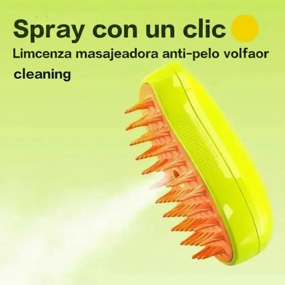 Cat Dog Steamy Brush Steam Brush Electric Sprayer for Massage Pet Grooming Tool Shedding 3 in 1 Electric Sprays Massage Combs